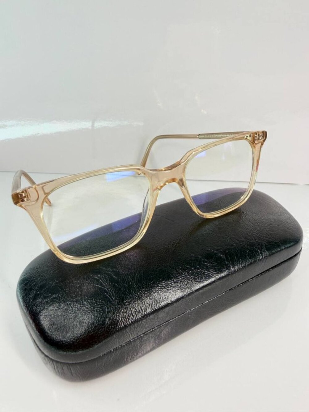 Bailey Nelson Tolstoy 2 Handcrafted Prescription Eyeglasses – Champagne Crystal